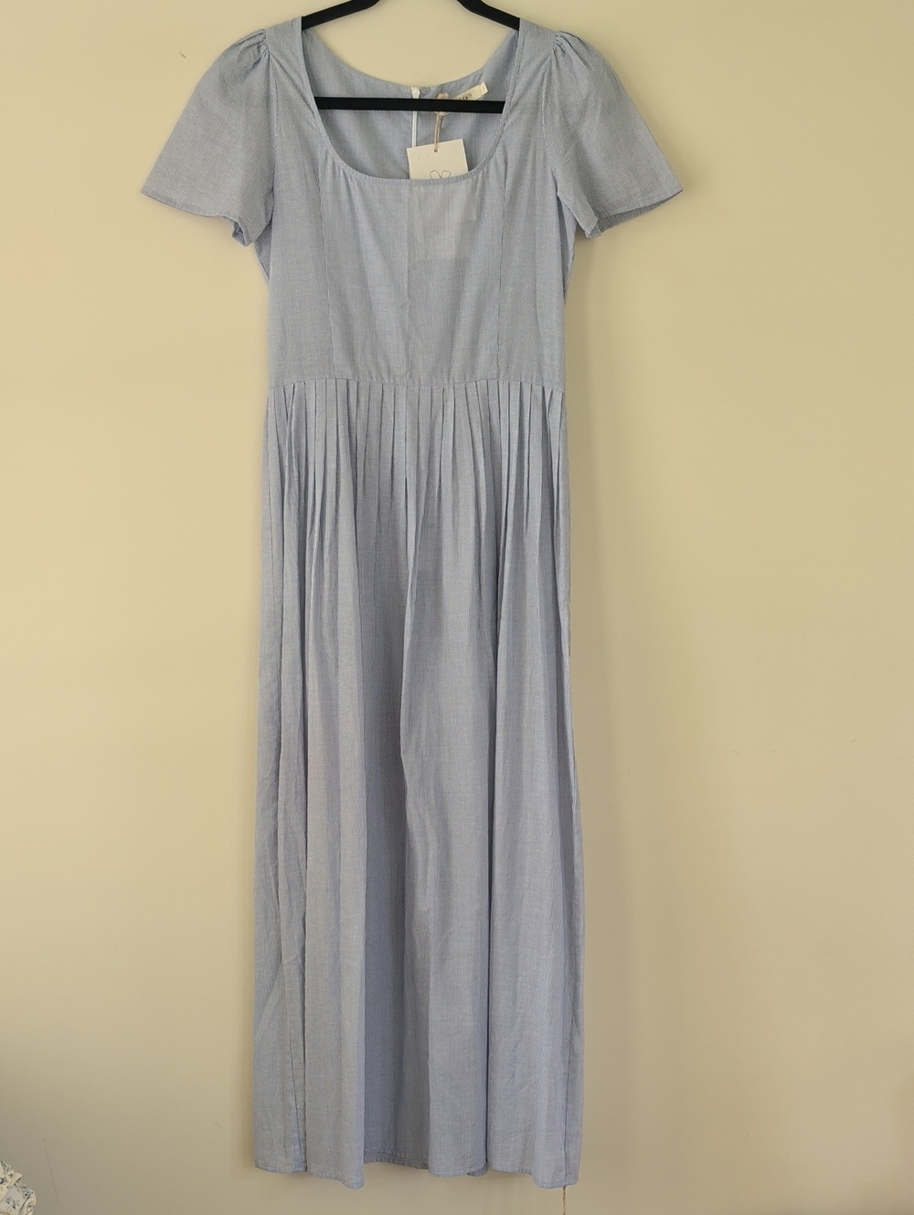 Christy Dawn Light Blue Short-Sleeve Scarlet Dress